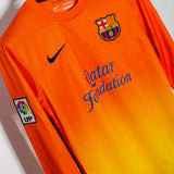 Barcelona 2012-13 Messi Long Sleeve Away Kit (S)