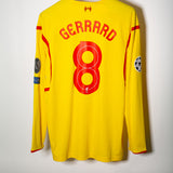 Liverpool 2014-15 Gerrard Long Sleeve Away Kit (XL)