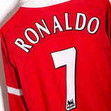 Manchester United 2004-05 Ronaldo Long Sleeve Home Kit (L)