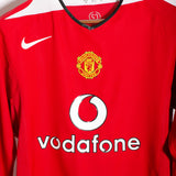 Manchester United 2004-05 Ronaldo Long Sleeve Home Kit (L)