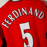 Manchester United 2003-04 Ferdinand Home Kit (XL)
