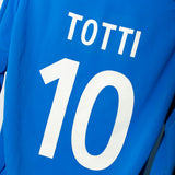 Italy 2002 Totti Long Sleeve Home Kit (L)