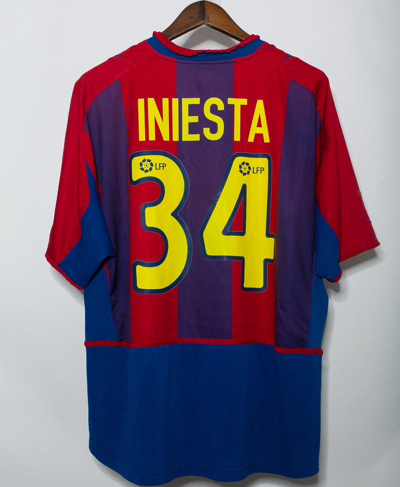 Barcelona 2002-03 Iniesta Home Kit (XL)