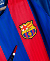 Barcelona 2016-17 Suarez Home Kit (L)