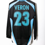 Lazio 2000-01 Veron Long Sleeve Away Kit (M)