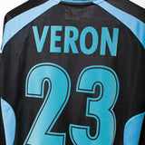 Lazio 2000-01 Veron Long Sleeve Away Kit (M)