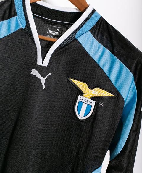 Lazio 2000-01 Veron Long Sleeve Away Kit (M)