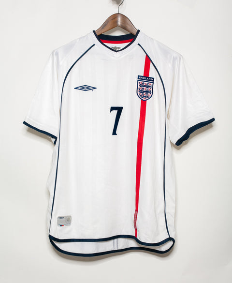 England 2002 Beckham Home Kit (L)