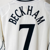 England 2002 Beckham Home Kit (L)