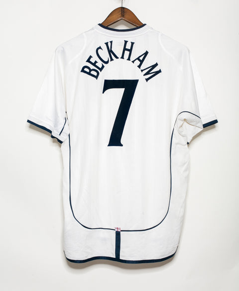 England 2002 Beckham Home Kit (L)