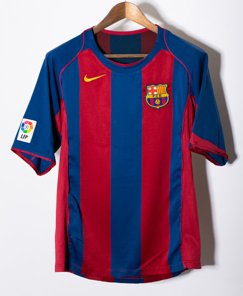 Barcelona 2004-05 Ronaldinho Home Kit (M)