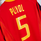 Spain 2002 Puyol Home Kit (L)