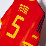 Spain 2002 Puyol Home Kit (L)