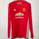 Man United 2016-17 Rooney Long Sleeve Home Kit (L)