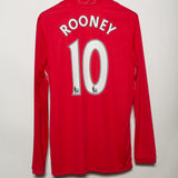 Man United 2016-17 Rooney Long Sleeve Home Kit (L)