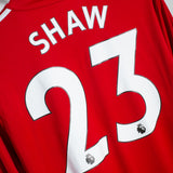 Manchester United 2017-18 Shaw Long Sleeve Home Kit (L)
