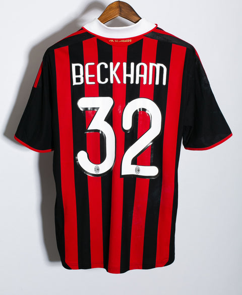 AC Milan 2009-10 Beckham Home Kit (M)