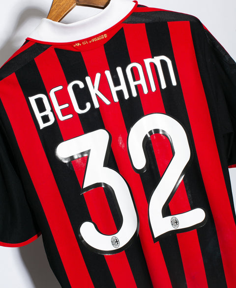 AC Milan 2009-10 Beckham Home Kit (M)