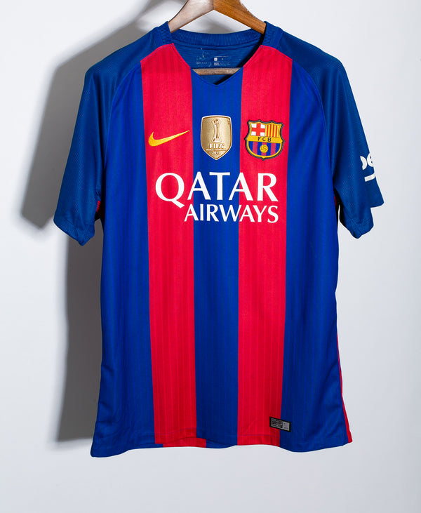 Barcelona 2016-17 Messi Home Kit (L)