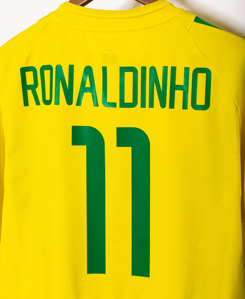 Brazil 2002 Ronaldinho Home Kit (L)