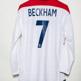 England 2004 Beckham Long Sleeve Reversible Home Kit (L)
