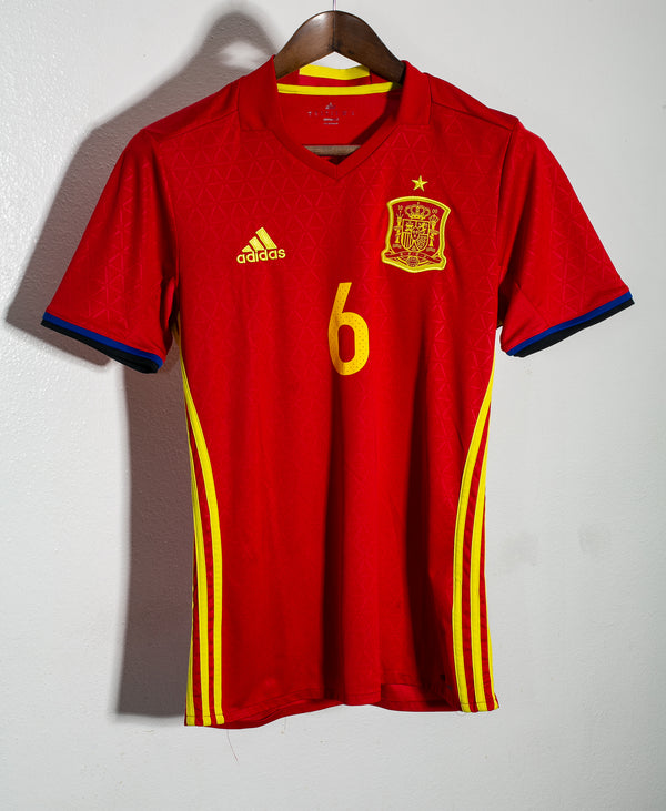 Spain 2016 Iniesta Home Kit (S)