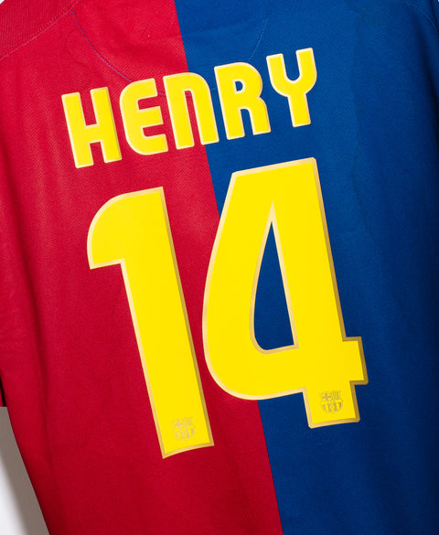 Barcelona 2008-09 Henry Home Kit (XL)