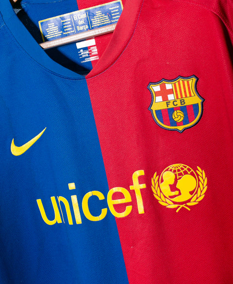 Barcelona 2008-09 Henry Home Kit (XL)