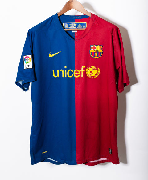 Barcelona 2008-09 Henry Home Kit (XL)