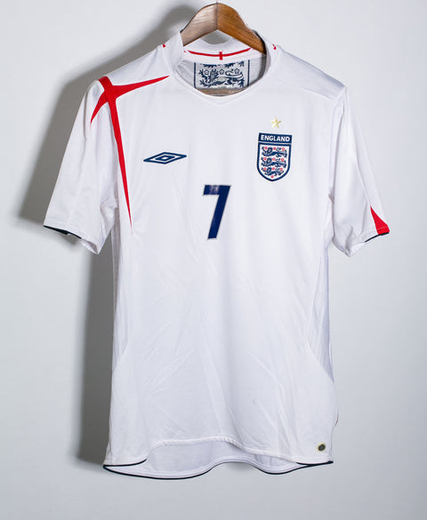 England 2006 Beckham Home Kit (L)