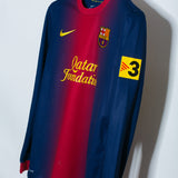Barcelona 2012-13 Messi Long Sleeve Home Kit (S)