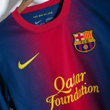 Barcelona 2012-13 Messi Long Sleeve Home Kit (S)