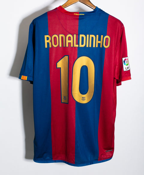 Barcelona 2006-07 Ronaldinho Home Kit (XL)