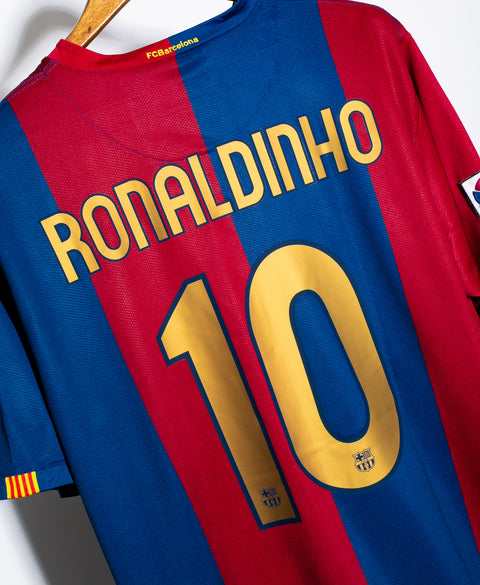 Barcelona 2006-07 Ronaldinho Home Kit (XL)