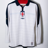 England 2004 Beckham Long Sleeve Home Kit (M)