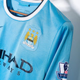 Manchester City 2013-14 J. Navas Long Sleeve Home Kit (S)