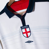 England 2004 Beckham Long Sleeve Home Kit (M)