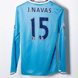 Manchester City 2013-14 J. Navas Long Sleeve Home Kit (S)