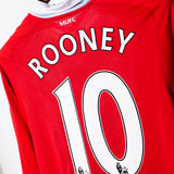 Manchester United 2010-11 Rooney Long Sleeve Home Kit (S)