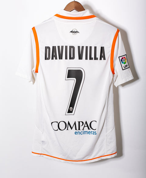 Valencia 2007-08 David Villa Home Kit (M)