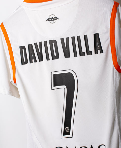 Valencia 2007-08 David Villa Home Kit (M)