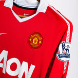 Manchester United 2010-11 Rooney Long Sleeve Home Kit (S)