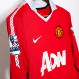 Manchester United 2010-11 Rooney Long Sleeve Home Kit (S)