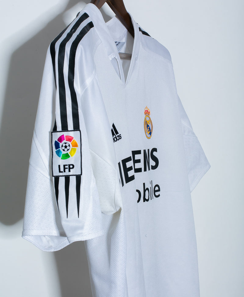 2004-05 Real Madrid home jersey (#9 RONALDO) - L