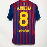 Barcelona 2011-12 Iniesta Home Kit (S)