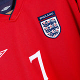 England 2002 Beckham Away Kit (L)