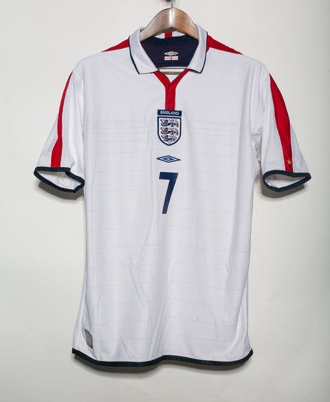 England 2004 Beckham Reversible Home Kit (L)