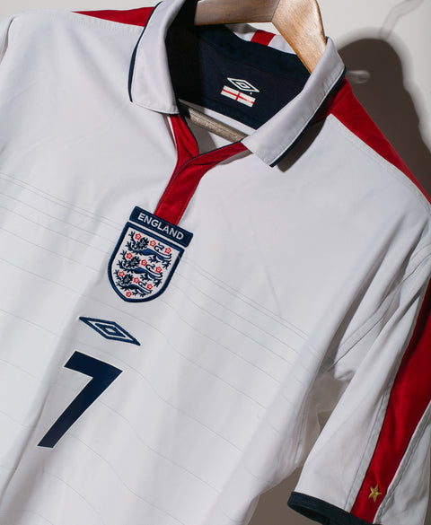 England 2004 Beckham Reversible Home Kit (L)