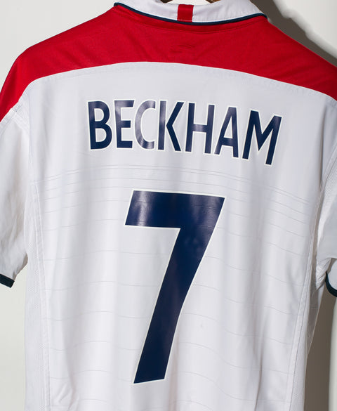 England 2004 Beckham Reversible Home Kit (L)