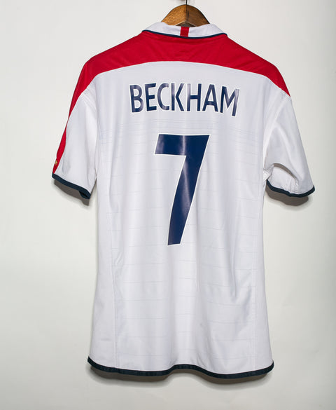 England 2004 Beckham Reversible Home Kit (L)